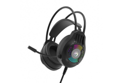 Marvo H8326, слушалки с микрофон, управление на силата на звука, черни