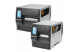Zebra ZT411 RFID midrange printer, 300 dpi, 356 mm/s, thermal transfer, UHF, Bluetooth, Wi-Fi, Ethernet, RS232, USB 2.0, EU/UK power cord.