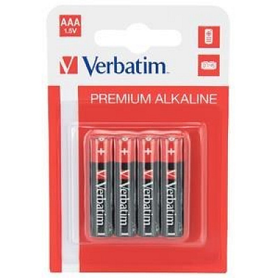 VERBATIM Алкални батерии AAA, 4 PACK , LR3