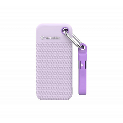 VERBATIM външен SSD 2TB Pocket SSD, USB-C, Лилав