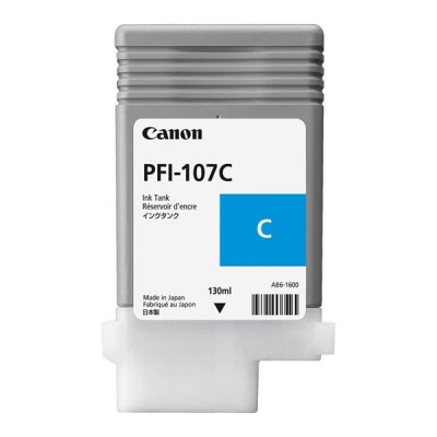 Canon PFI-107C, 6706B001 циан (cyan) оригинална касета