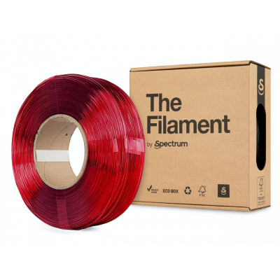 "The Filament" by Spectrum TF-24069, ReFill PETG, 1,75mm, 1000g, Прозрачно червен (Transparent red)