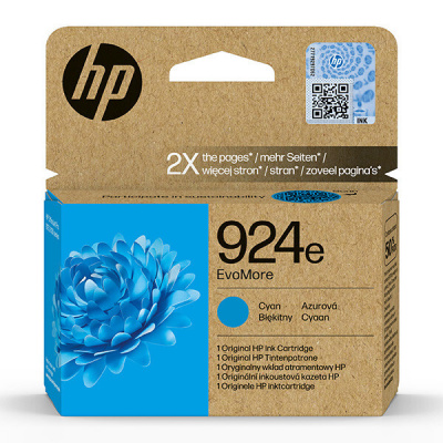 HP 924e 4K0U7NE#CE1 циан (cyan) оригинална касета