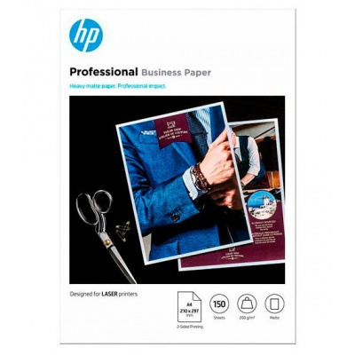 HP PROF MATTE FSC 7MV80A, 200 г/м2, A4, 150 бр., мат, бял, фотографска хартия