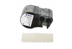 Brady M5C-1500-595-CL-WT / 170948, 38.10 mm x 6.10 m, Винил, бял печат / прозрачен фон