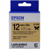 Epson LabelWorks LK-4KBK C53S654001 12мм x 5м, черно копиране / златна фон, текстилна лента, оригинален лента
