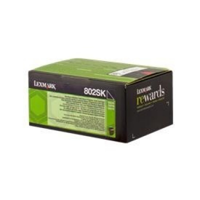 Lexmark 80C2SK0 черен (black) оригинален тонер