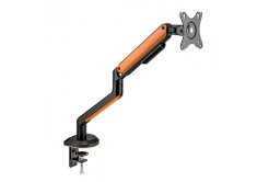 Powerton ERGO VISTA Регулируема стойка за монитор, черна, 2-9KG, скоба, 17"- 32", 75x75/100x100
