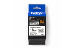 Brother TZ-S241 / TZe-S241 Pro Tape, 18mm x 8m, черен печат/бял фон, оригинална лента