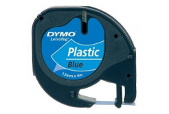 Dymo LetraTag 59426, S0721600, 12mm x 4m, черен печат/син фон, оригинална лента