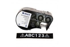 Brady M4C-750-595-BK-WT / 170823, 19.05 mm x 7.62 m, Винил, бял печат / черен фон