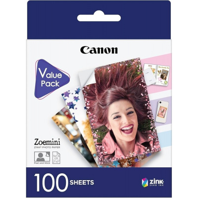 Canon 6135C003 ZINK Photo Paper, 5x7,6см, 2x3", 100 бр, термален, лъскав, бял, фотобумага