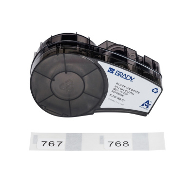 Brady M21-11-499 / 152090, 19.05 mm, Nylon, черно копиране / бял фон