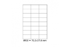 Самозалепващи етикети 70 x 37 mm, 24 етикети A4, 100 листа