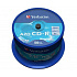 VERBATIM CD-R(50-Pack)Шпиндел/Кристал/DLP/52x/700MB