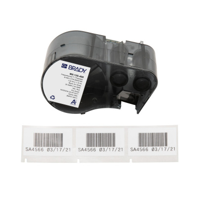 Brady M5-125-490 / 170888, 44.45 mm, Polyester, черно копиране / бял фон