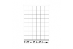 Самозалепващи етикети 35 x 35 mm, 48 етикети A4, 100 листа