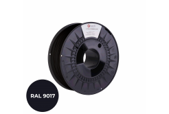 C-Tech 3DF-P-PLA1.75-9017 3D филамент, ПРЕМИУМ ЛИНИЯ, PLA, черен цвят на движението, RAL9017, 1,75mm, 1kg