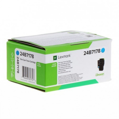 Lexmark 24B7178 лазурен (cyan) оригинален тонер