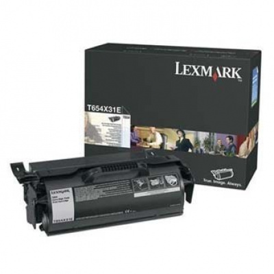 Lexmark T654X31E черен (black) оригинален тонер