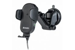 Verbatim 49552 държач за телефон за автомобил, с безжично зареждане, технология Qi, черно