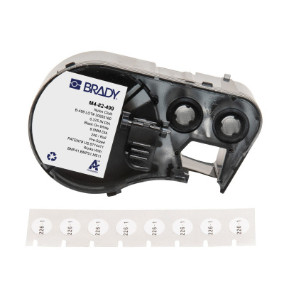 Brady M4-82-499 / 170798, 9.53 mm, Nylon, черно копиране / бял фон
