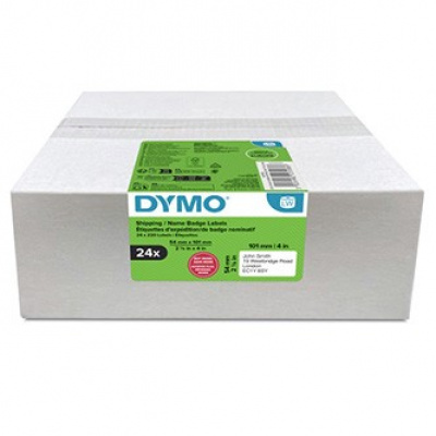 Dymo 2223588, 101mm x 54mm, за транспорт, бялото оригинални хартиени етикети, 24 x 220 компютри