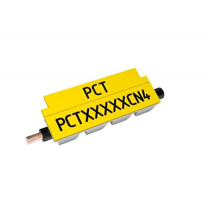 Partex PCT40012CN4, 3,3-4,0мм, 12мм, жълто, 1200 бр, профил с непрекъснато закрепване