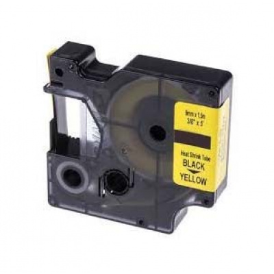 Съвместима лента с Dymo 18054, S0718290, 9mm x 1, 5m черен печат / жълт фон