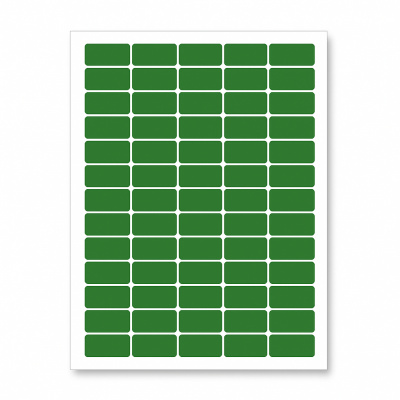 Самозалепващи етикети 38 x 21,2 mm, 65 етикети A4, 20 чаршафи, зелен
