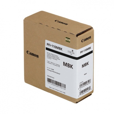 Canon PFI110MBK 2363C001 матово черен (matt black) оригинална касета