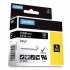 Dymo Rhino 1805435, 12mm x 5,5m, бял печат/черен фон, оригинална лента
