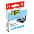 Dymo D1 43618, S0720790, 6 mm x 7m, черен печат/жълт фон, оригинална лента