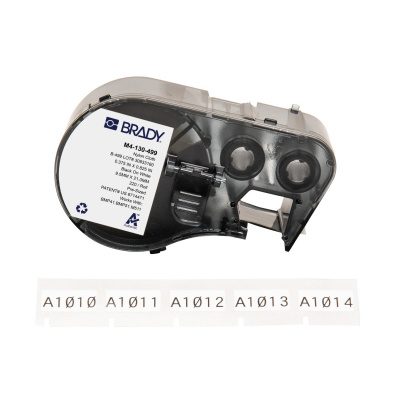 Brady M4-130-499 / 170802, 20.96 mm, Nylon, черно копиране / бял фон