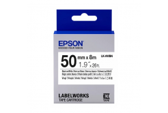 Epson LabelWorks LK-9WBVN C53S659003 50мм x 7м, черно копиране / бял фон, винилова, оригинален лента