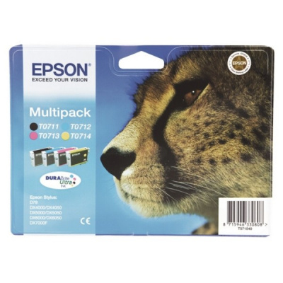 Epson T0715 циан/магента/жълт/черен (cyan/magenta/yellow/black) оригинална касета