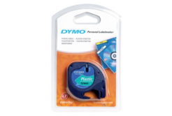 Dymo LetraTag 59425,S0721590 / 91204, S0721640, 12mm x 4 m, черен печат/зелен фон, оригинална лента