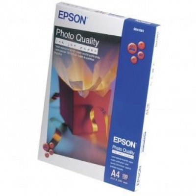 Epson Photo Quality InkJet Paper C13S041061, 104 г/м2, A4, 100 бр., мат, бял, фотографска хартия