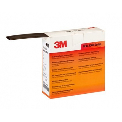 3M HSR 3000 Термосвиваема тръба, черна 6 мм / 2 мм x 10 м