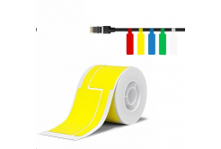 Niimbot 1EA01174201, 25x76mm, 200 бр, жълт самозалепващи се етикети за кабели