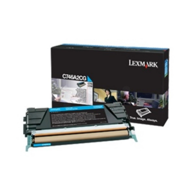 Lexmark C746A3CG лазурен (cyan) оригинален тонер