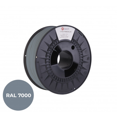 C-Tech 3DF-P-PETG1.75-7000 3D филамент, PREMIUM LINE, PETG, RAL7000, 1,75mm, 1000g, Катерично сив (Squirrel grey)