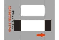 Niimbot A2G88588201, 14x30mm, 210 бр, прозрачен самозалепващи се етикети