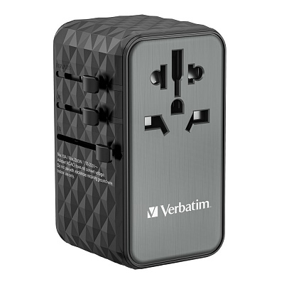 VERBATIM Универсален пътнически адаптер зарядно UTA-06 GaN III, 100W