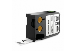 Dymo XTL 1868753, 24mm x 7m, черен печат/бял фон, оригинална лента