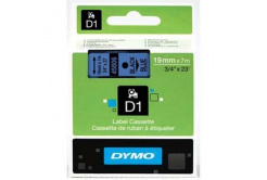 Dymo D1 45806, S0720860, 19mm x 7m, черен печат / син фон, оригинална лента
