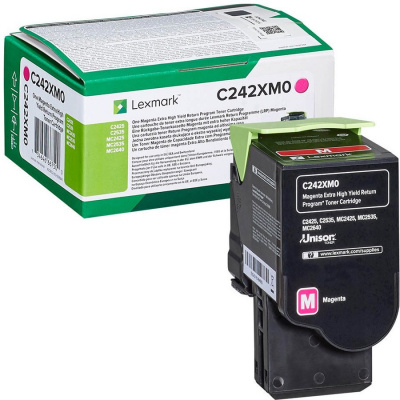 Lexmark C242XM0 магента (magenta) оригинален тонер