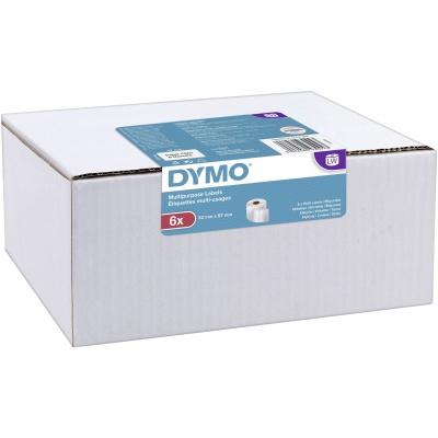 Dymo 11354, 2093094, 32мм x 57мм оригинални хартиени етикети, 6бр