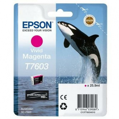 Epson T7603 C13T76034N10 магента (vivid magenta) оригинална касета