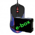 E-blue Мишка Auroza Gaming V2, 5000DPI, оптична, 6 бутона, жична USB, черна, геймърска, e-box